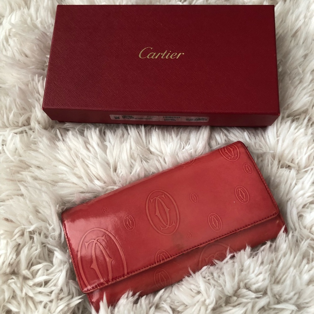 Vintage Cartier “Happy Birthday” wallet with box